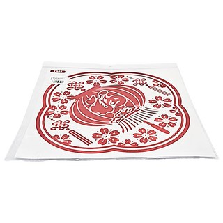 WE CHAMP 金碧輝煌春節無痕燙金剪影壁貼-10, 1入