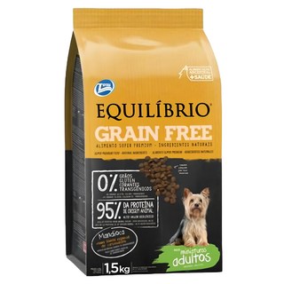 EQUILIBRIO 小型成犬 機能無穀糧, 雞肉, 1.5kg, 1袋