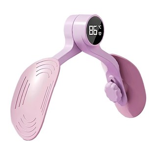 盆底肌凱格爾訓練器 美腿器 夾腿器 健身瑜伽鍛煉器 360°可調旋轉 力度可調節 TYPE-C充電, 紫色, OMG 升級計數款