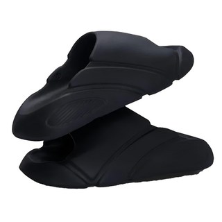 bebehome 5.0增高厚底踩屎感EVA足弓舒壓拖鞋 40/41-44/45碼 白/灰藍/卡其色, 42~43, 黑色