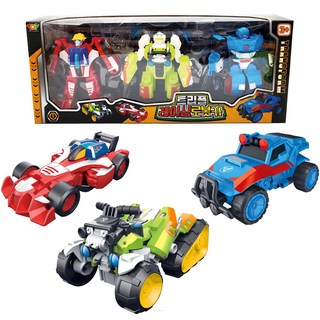 Toy & Toy 三重賽車機器人玩具, 1個, 賽車機器人 + 摩托車機器人 + 吉普車機器人