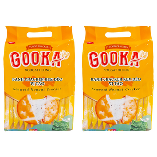 Bibica GOOKA 古卡 海苔牛軋糖夾心餅乾 260g, 2袋
