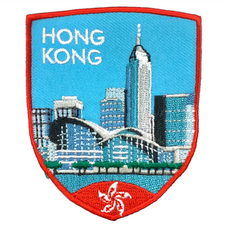 A-ONE 匯旺 地標造型刺繡, 香港 Hong Kong 聚酯纖維 7.5 x 6 CM, NO.234, 1個