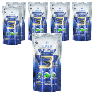 台塑生醫 BioLead 防蹣抗菌濃縮洗衣精 補充包, 1kg, 6袋