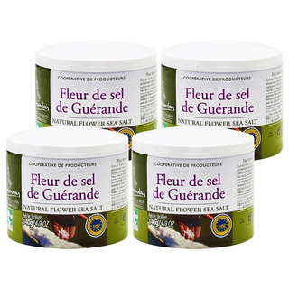 Le Paludier Guerande 葛宏德 法國海鹽 140g 罐裝 來自法國布列塔尼葛宏德 天然鹽之花, 4罐