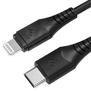 NOVOO 快速傳輸線 Type C - Lightning, 1.8M, PD 60W, 5V/2.4A, 適用於 iPhone iPad iPod, 黑色, 1條