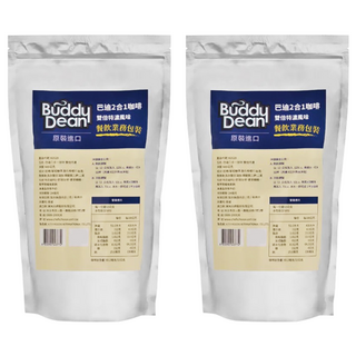 BUDDY DEAN 巴迪 二合一咖啡 雙倍特濃 泰國原裝進口 阿拉比卡咖啡豆 深度烘焙 口感濃烈強勁 極品醇厚, 600g, 1包, 2包