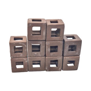 水幻奇境 紫砂躲避屋ST311 Set 10, 小方塊 棕色, 1組