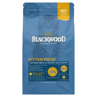 BLACKWOOD 柏萊富 幼貓特調成長配方乾飼料 1.82kg 不含玉米、小麥、黃豆 提供能量營養支持, 雞肉 + 糙米, 1袋