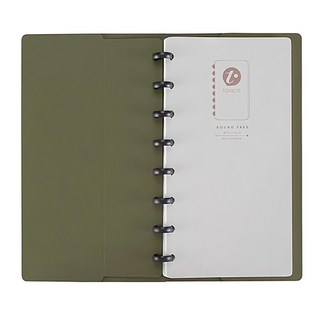 TO NOTE PRO 筆記本 三層裱貼封面 特規尺寸 內頁可抽換, 墨綠色, 1本