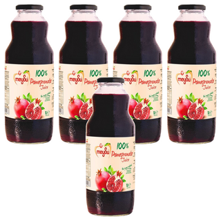 MeySu 美愫 100% 紅石榴汁 土耳其原裝進口 無加糖、無人工添加物、無防腐劑, 1L, 5瓶