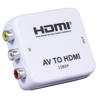 DigiFusion 伽利略 AV 轉 HDMI 轉接器, 1080P, 支援 NTSC/PAL, 附贈USB電源線, 單一商品, 1個