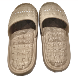 沐慕家居 編織格紋室內拖鞋 EVA材質 鞋底厚2cm, 咖啡色, 40-41