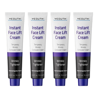 YEOUTH 悠絲 妝前緊實霜 15ml 緊緻肌膚 淡化細紋 平滑細緻肌膚, 4條, 潤色