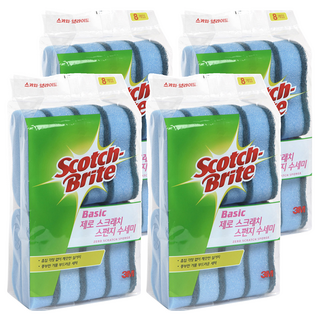 3M Scotch-Brite 百利 防刮海綿菜瓜布, 8個, 4包