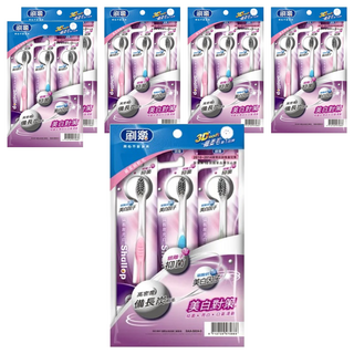 Shallop 刷樂 備長炭亮白牙刷, 3支, 6包