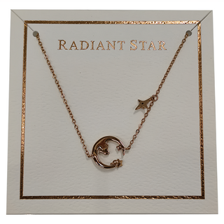 RADIANT STAR 璀璨之星 925純銀 觀星旅途清新兔子月亮星星項鍊手鍊
