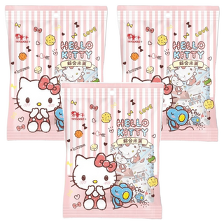 TRYGOODZ 翠菓子 HELLO KITTY 綜合米果 Set, 14gX14包 獨立小包裝, 196g, 3袋