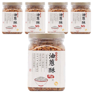 SUNFOOD 太禓食品 古法製作純手工油蔥酥 (300g/罐), 嚴選原料 在地食材 無防腐劑, 5罐