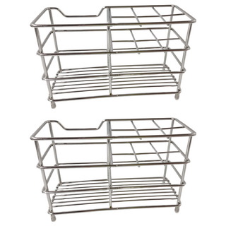 304不鏽鋼牙刷架, 六格 銀色, 原色六格 銀色, 2個