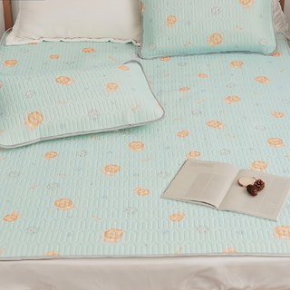 BUHO 布歐 沁透涼爽可水洗抗菌乳膠涼墊枕套3件組, 涼感墊 + 枕套 2個, 吼吼辛巴