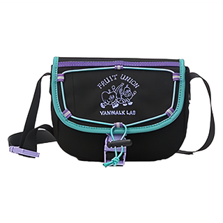 Vanwalk 出走 果趣精靈復古少女郵差包 V2435, 復古黑