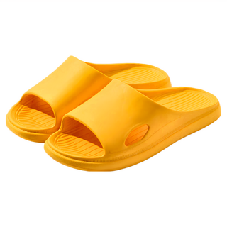 EVA高彈力室內拖鞋 Q彈柔軟舒適 防滑透氣, 36~37, 黃色, 1雙