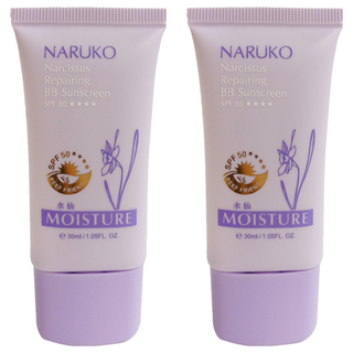 NARUKO 牛爾 台灣公司貨 水仙奇蹟修護BB防曬乳 SPF 50, 30ml, 2條