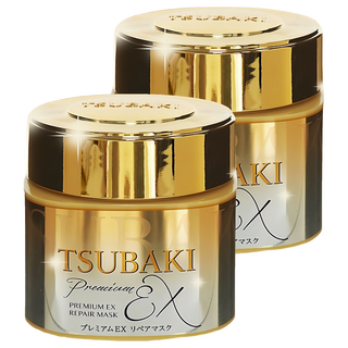 TSUBAKI 思波綺 金耀瞬護髮膜EX，山茶花精油，離子修護成分，鎖水包覆科技, 180g, 2件