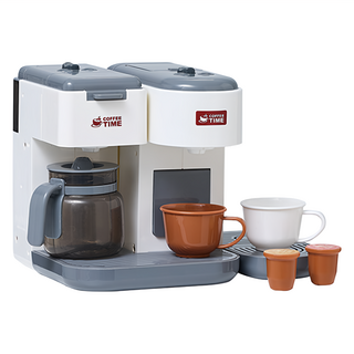 KiKimmy 仿真小家電 聲光玩具二合一咖啡機 美式膠囊咖啡機, 27.6 x 27.2 x 31.5cm, 1組