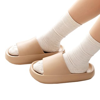 ABLE FACTORY Tong Tong 厚底室內拖鞋, 防滑耐磨, 柔軟舒適, 米色, 230mm, 1雙