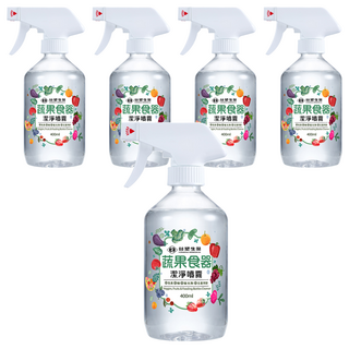 台塑生醫 Dr's Formula 蔬果食器潔淨噴霧, 400ml, 5瓶