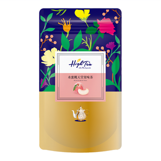 High Tea 伂橙 水蜜桃天堂果味茶 果香清甜順口 三角立體茶包 方便隨身攜帶, 2g, 20包, 1袋