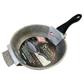 LUMENFLON 單柄花崗岩高深平底鍋 24cm - 煎炒炸多功能不沾鍋, 1個