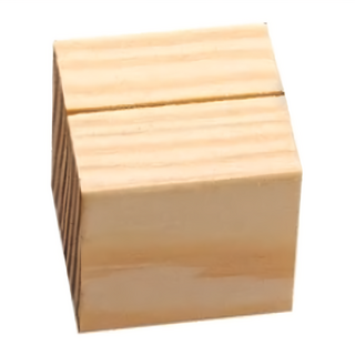 小麥購物 木質名片夾 Y509 木色 方形 11g, 1格, 12個