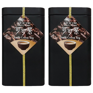 SCHOKOLAKE 巧克力雲莊 天然可可茶, 厄瓜多產區Arriba可可豆, 100% Cocoa Tea, 50公克, 5g, 10包, 2盒