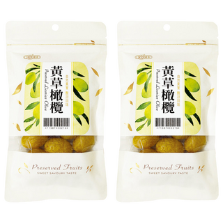 惠香 黃草橄欖 甘草口味 甜脆又回甘 夾鏈袋設計, 130g, 2包