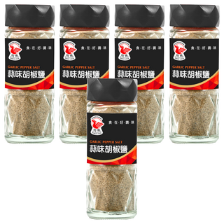 飛馬 蒜味胡椒鹽 濃郁蒜香, 60g, 5瓶