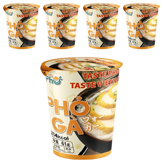 KING PHO 王麵 雞絲風味 61g 越南河粉, 5入