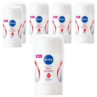 NIVEA 妮維雅 止汗爽身乳膏 乾適活力, 50ml, 6件