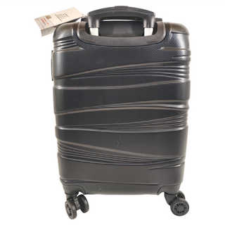 CAPTAIN 20吋ABS登機箱-黑色，ABS霧面材質，防刮耐磨，箱體輕盈！安全密碼鎖，360度靜音輪, 1件