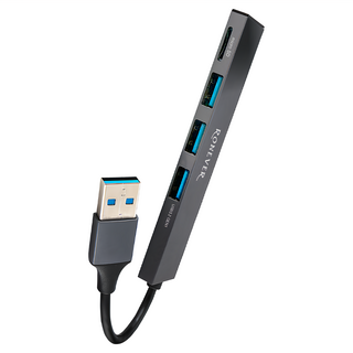 RONEVER USB 3.2二合一 19 x 107 x 7cm 太空灰 24g, HUB PC026, 1個