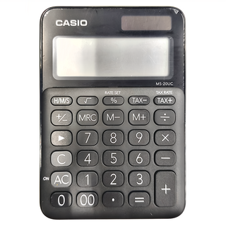 CASIO 卡西歐 計算機 MS-20UC, 黑色, 1個