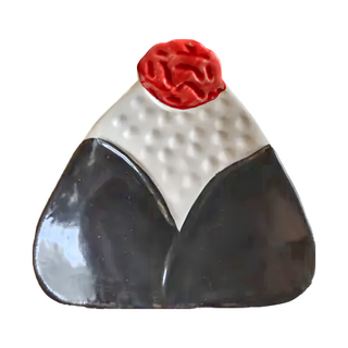 美濃燒 小碟 陶瓷 日本製造, 梅子飯糰, 1個