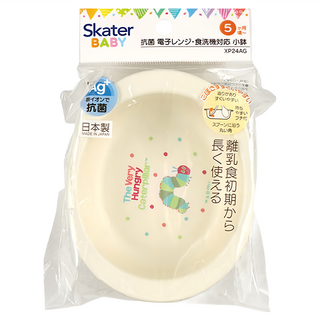 Skater XP21AG 塑膠碗學習碗 290ml, 好餓的毛毛蟲 白色, 1個