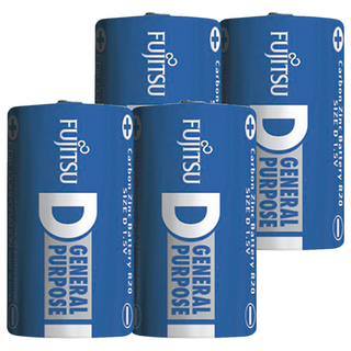 FUJITSU 富士通 碳鋅電池套組 日本品牌 適合精密儀器, 2顆, 2組