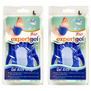 expertgel 樂捷 足弓減壓綁帶 -足部舒緩、足弓支撐 舒適呵護, L(24.5~27cm), 2個