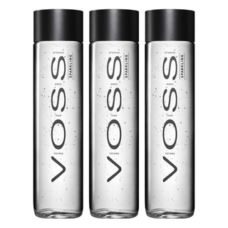 VOSS 芙絲 挪威氣泡礦泉水 玻璃瓶裝, 前CK設計總監設計, 雙層瓶蓋, 800ml, 3瓶