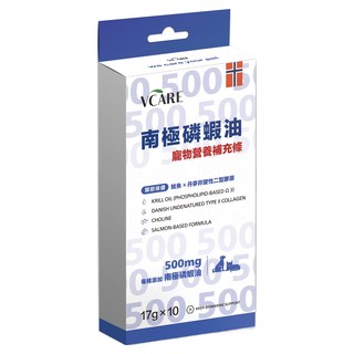 PAW PAW LAND 肉球世界 全齡犬貓 南極磷蝦營養補充條 17g, 10條, 關節保健, 1盒