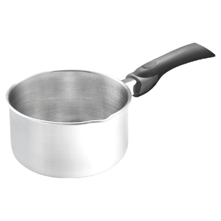 Mother Goose 鵝媽媽 醫療級 316不鏽鋼雪平鍋, 18cm, 1個